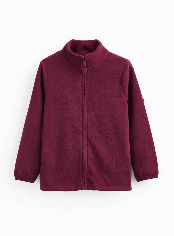 Dark Red Zip Through Fleece 5 years